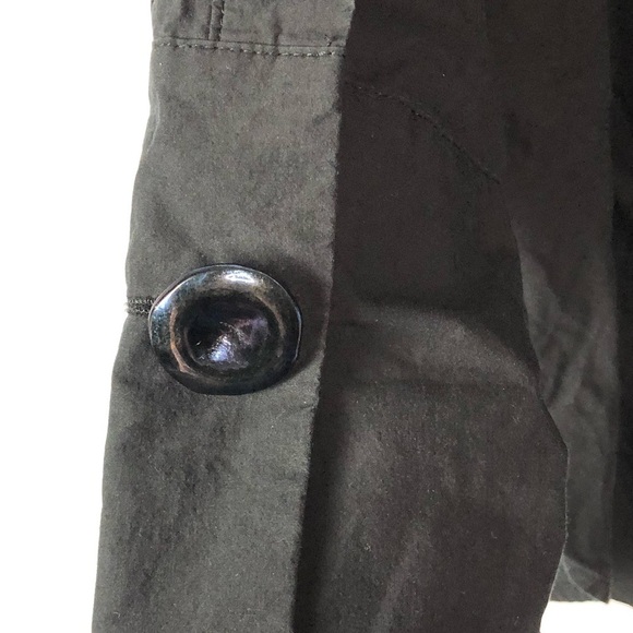 Zara Black Off the Shoulder Button Cuff Long Sleeve Blouse M - Picture 5 of 5